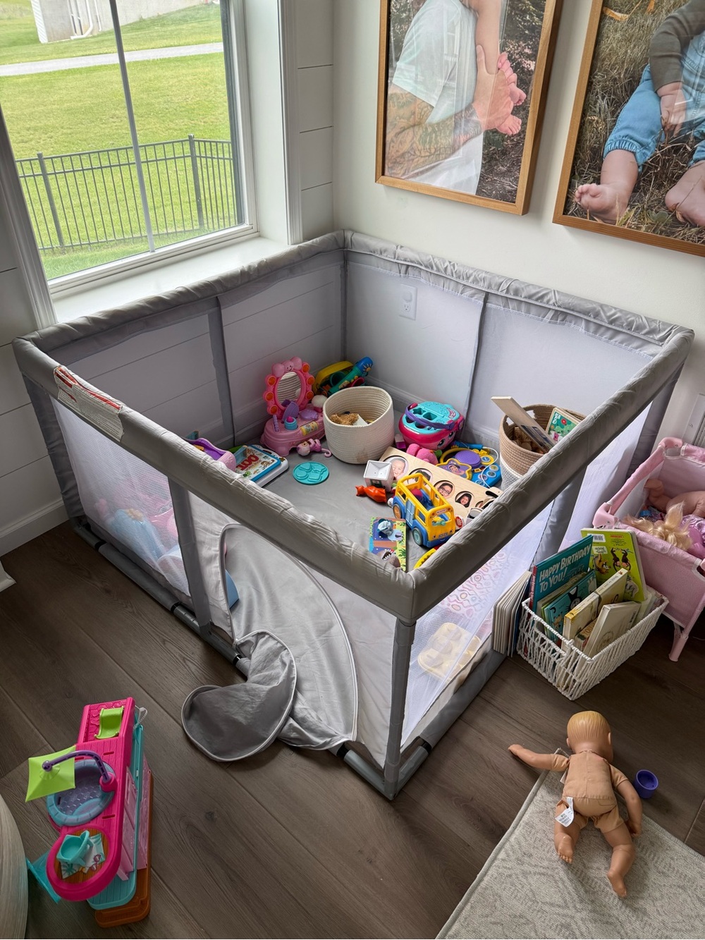 Gray Playpen 50x50